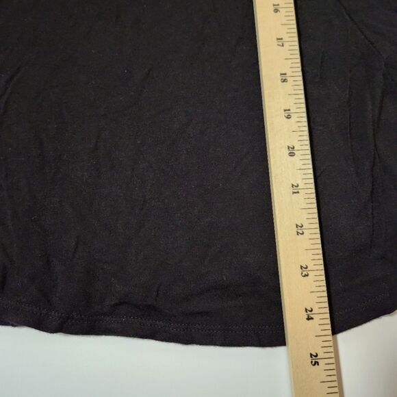 Nail Black Cut-Out Short Sleeve Top – Women’s Small | Rayon Blend - Picture 4 of 9